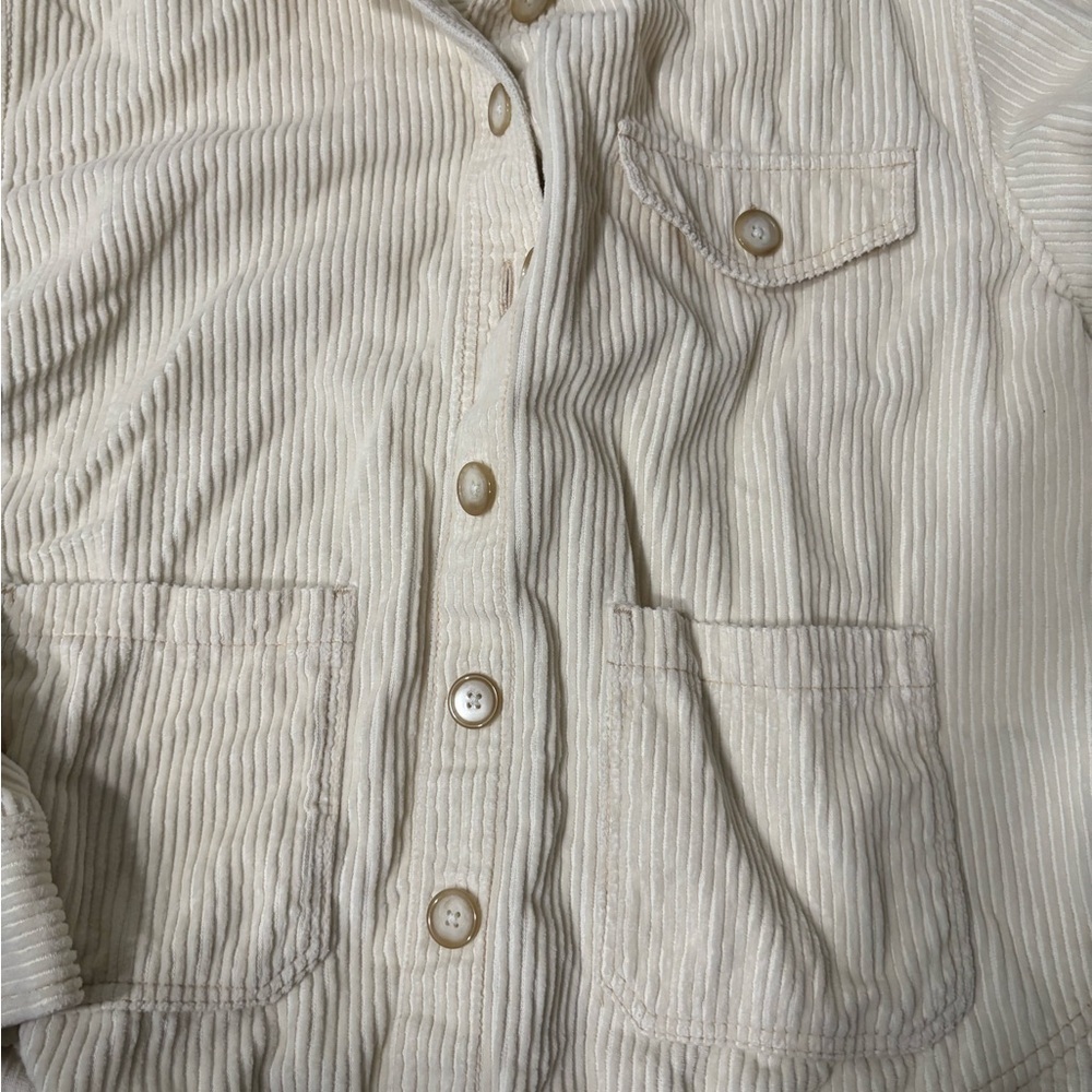 American Eagle Outfitters Cream Utility Jacket - Picture 6 of 9